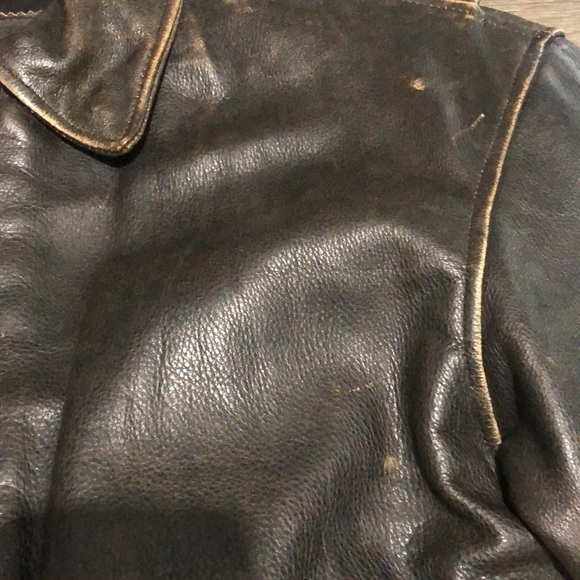 Harley Davidson Riders Men's Size XS Genuine Leather Brown D Pocket Jacket - Picture 7 of 11